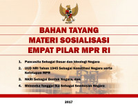 Image of Bahan Tayang Materi Sosialisasi Empat Pilar MPR RI